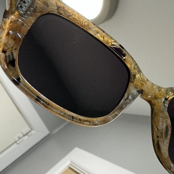 KREWE Milan Mystic 90s Look Rectangle Compact Silhouette Sunnies - Picture 10 of 16